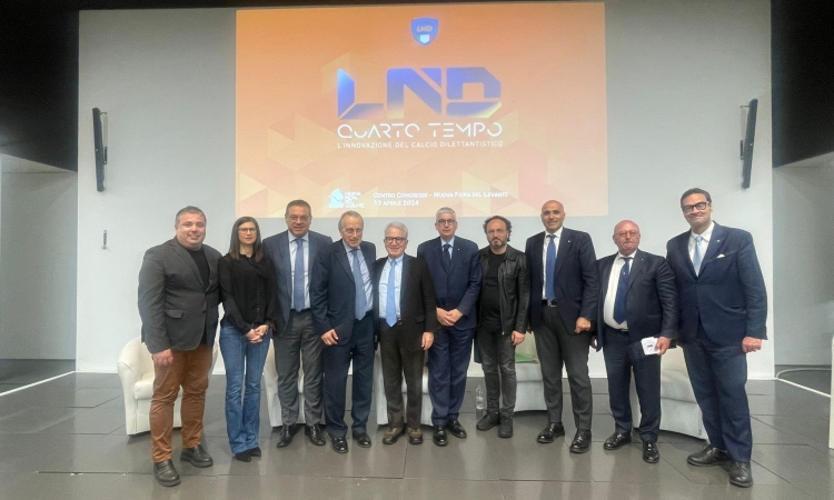 Grande successo a Bari per la presentazione del progetto LND Quarto Tempo con il Presidente Giancarlo Abete